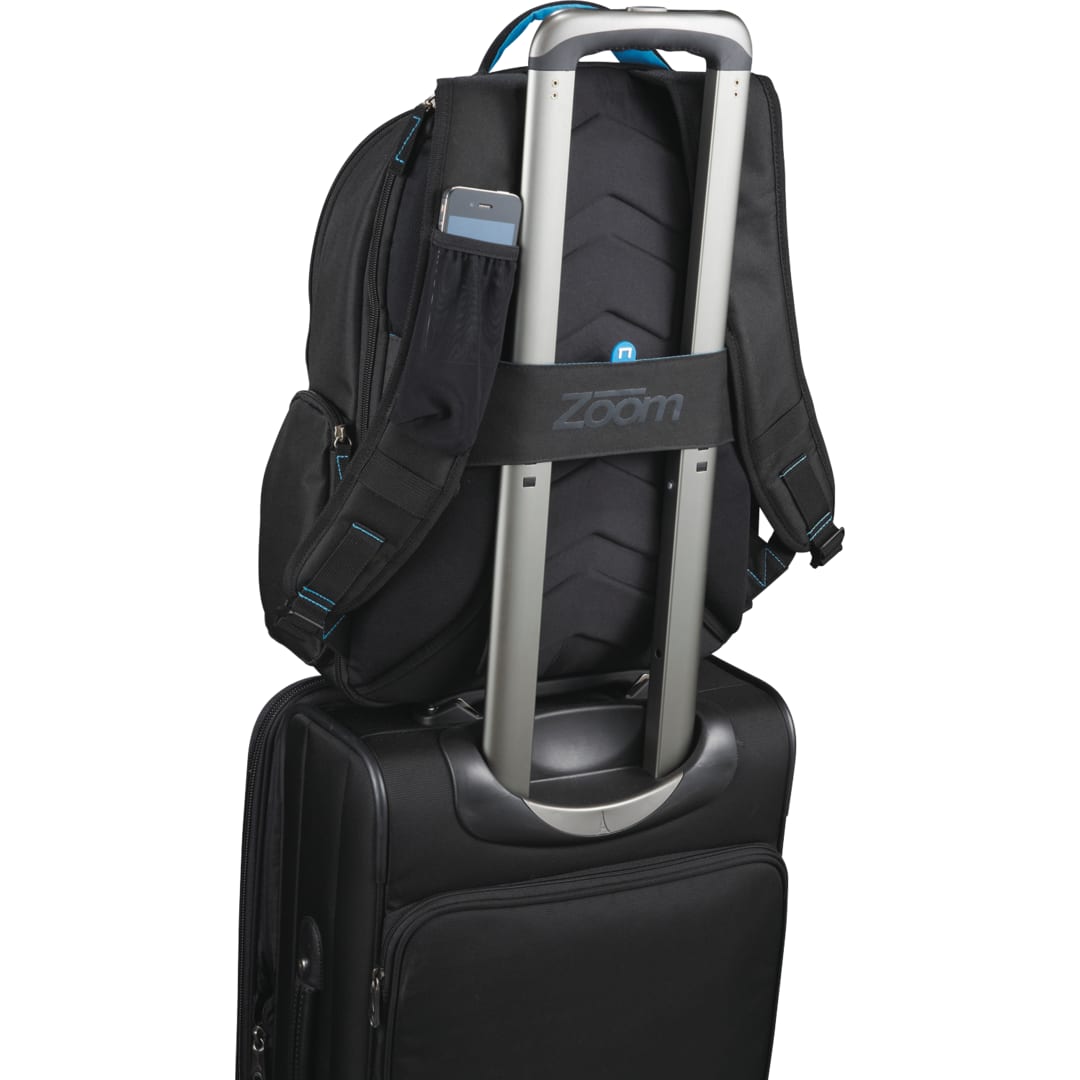 Front View of Black Zoom DayTripper 15" Computer Backpack