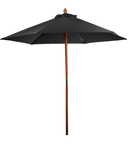 7' Bamboo Recycled Market Umbrella