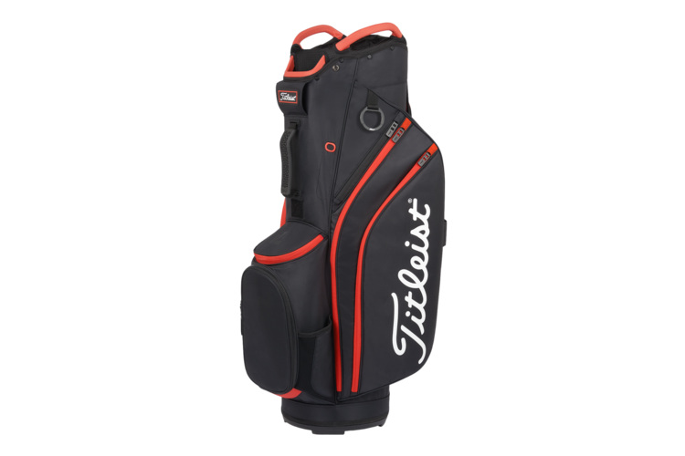 Titleist Cart 14 Cart Bag - Black/Black/Red