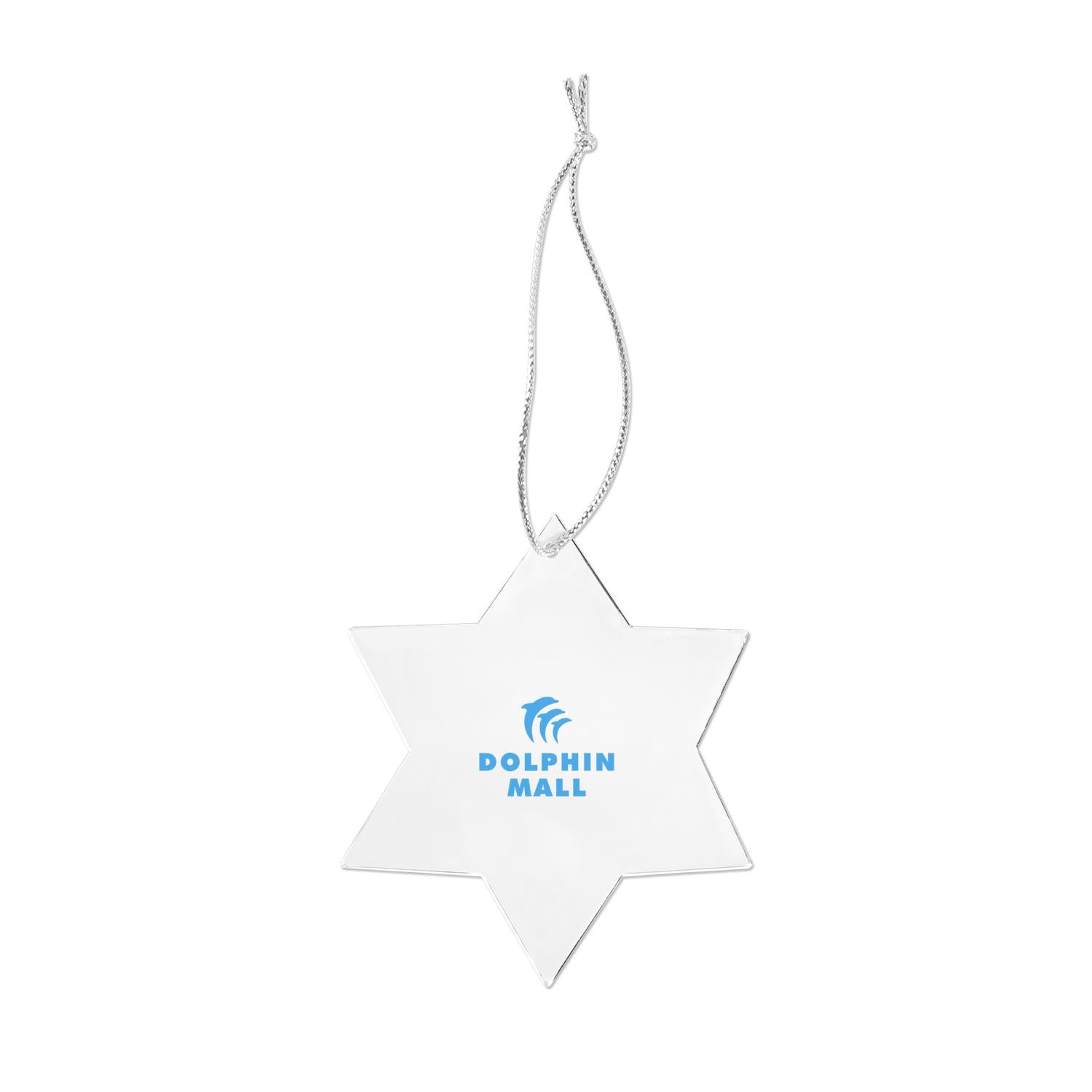 Clear Acrylic Style Star of David Ornament
