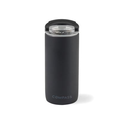 Matte Black Emery 2-in-1 Double Wall Stainless Bottle - 20 Oz.