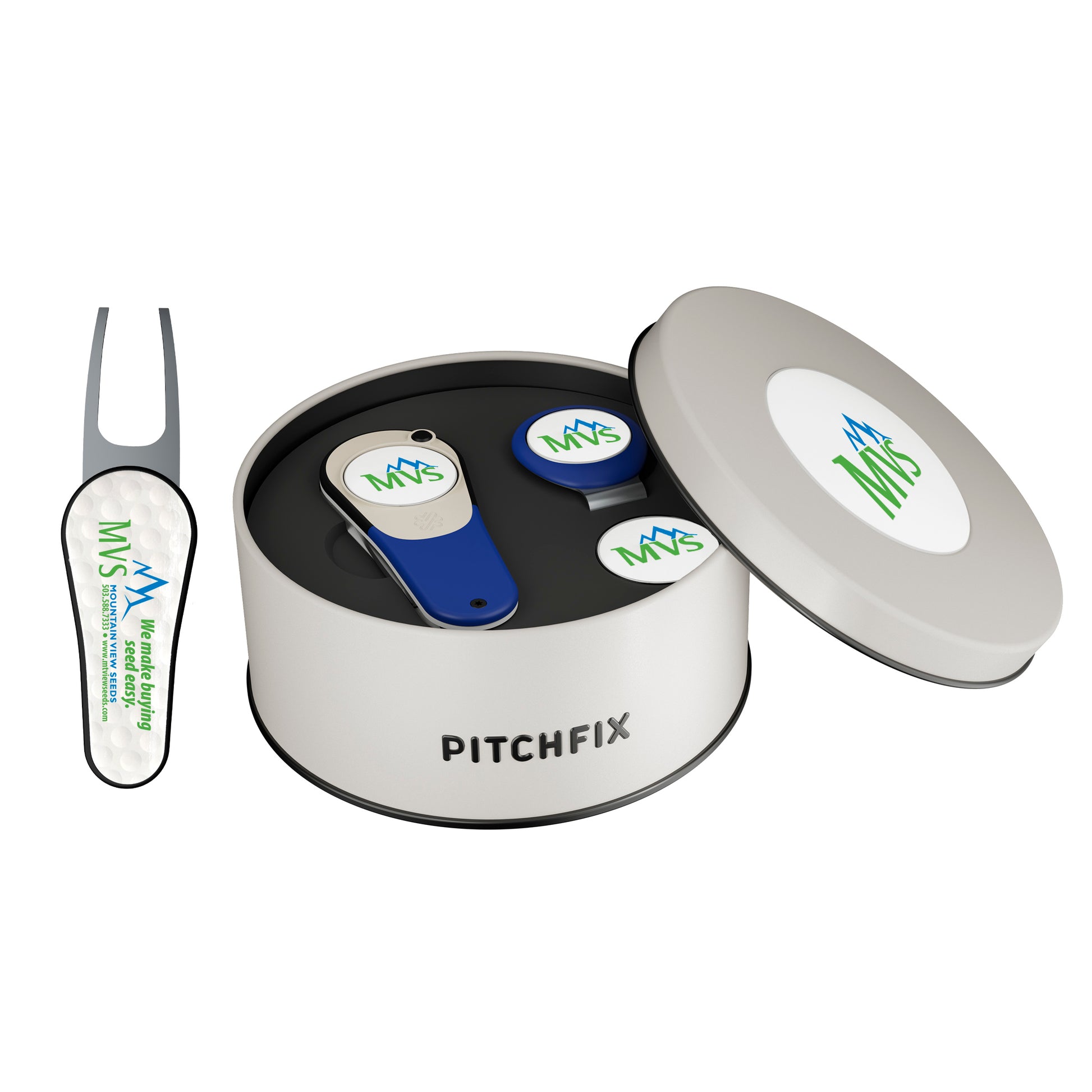 Pitchfix XL 2.5 Golf Divot Tool Deluxe Gift Set w/ Hat Clip