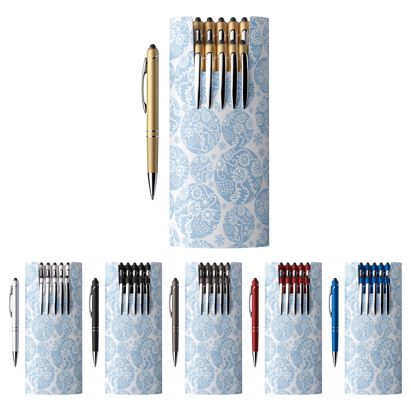10-piece glacio pen set and custom sleeve