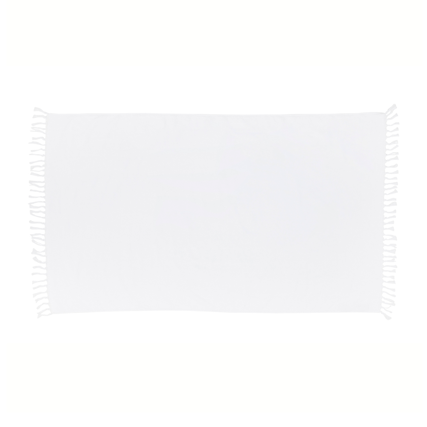35x60 Recycled Cotton Terry Velour Beach Towel with Fringes