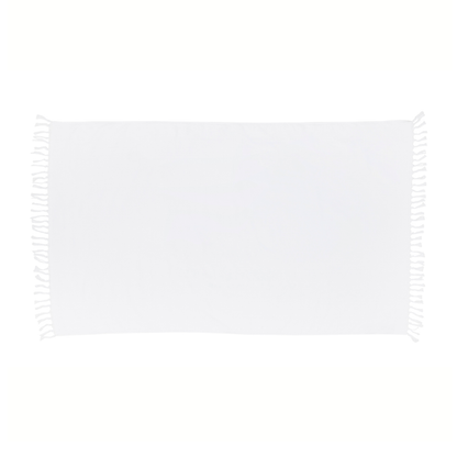 35x60 Recycled Cotton Terry Velour Beach Towel with Fringes