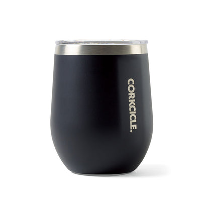 Matte Black CORKCICLE® Stemless Wine Cup - 12 Oz.