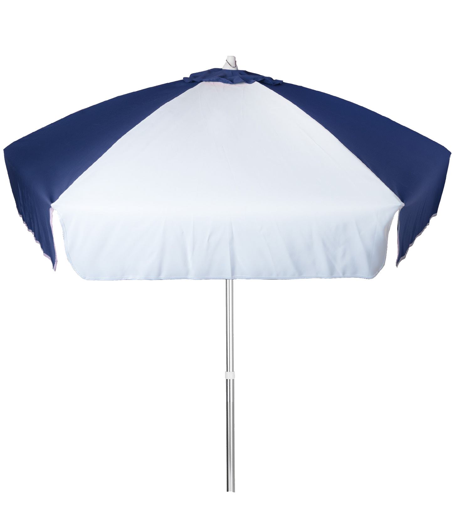 Hunter Green / White 6 1/2' Polyester Patio Umbrella