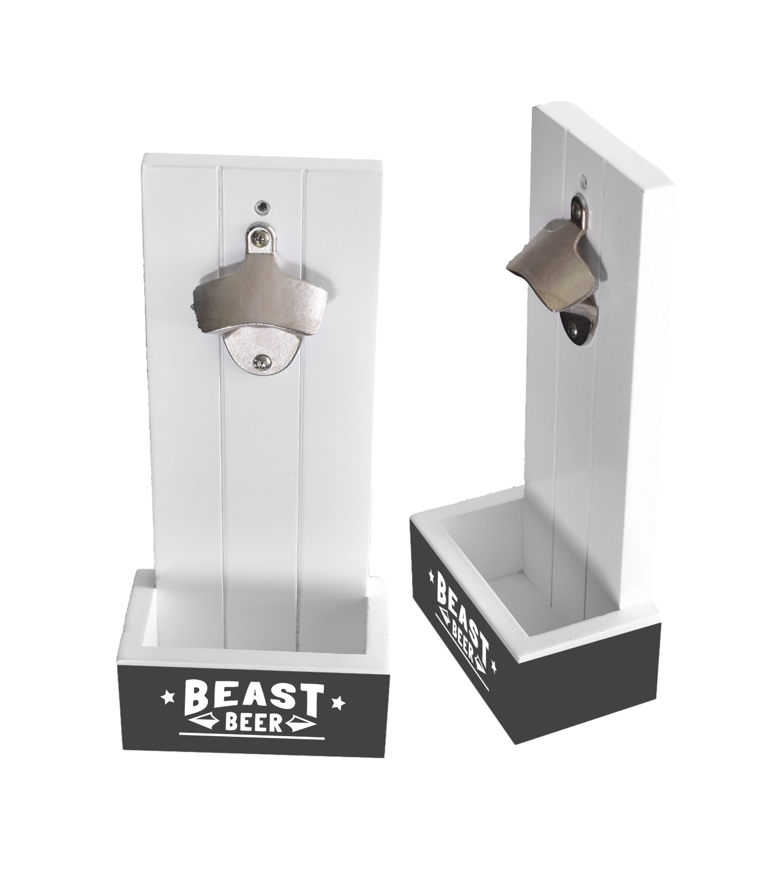 White Wooden Bottle Opener