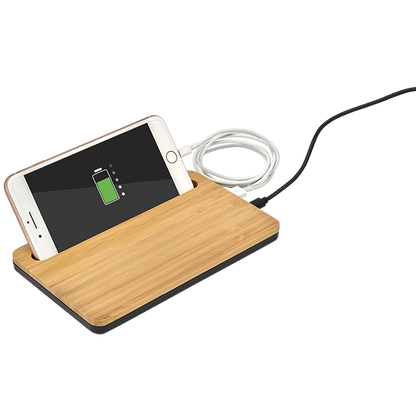5W Bamboo Desktop Wireless Charger