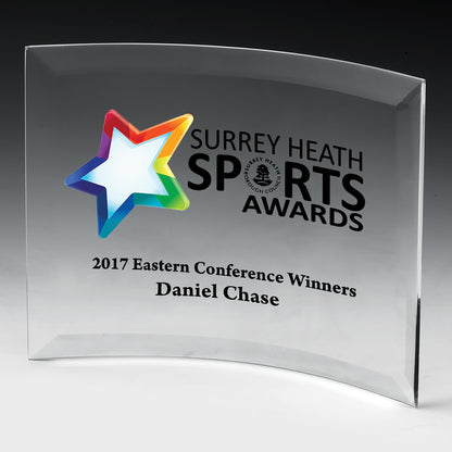 6" x 8" Curved Standing Award