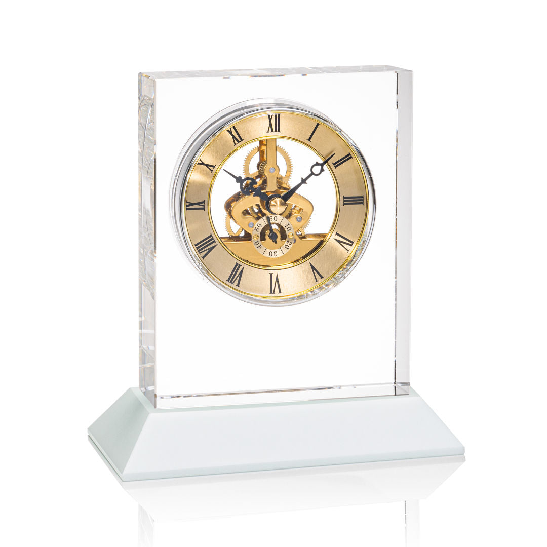 Ashland VividPrint™ Clock on Base - Gold Dial