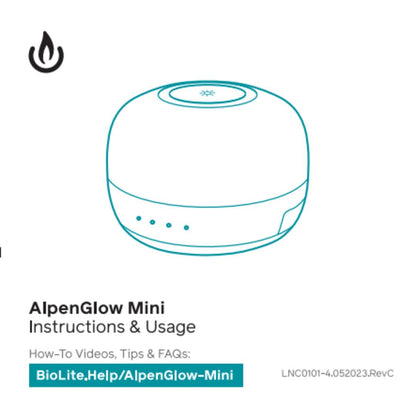 Gray BioLite AlpenGlow Mini 150
