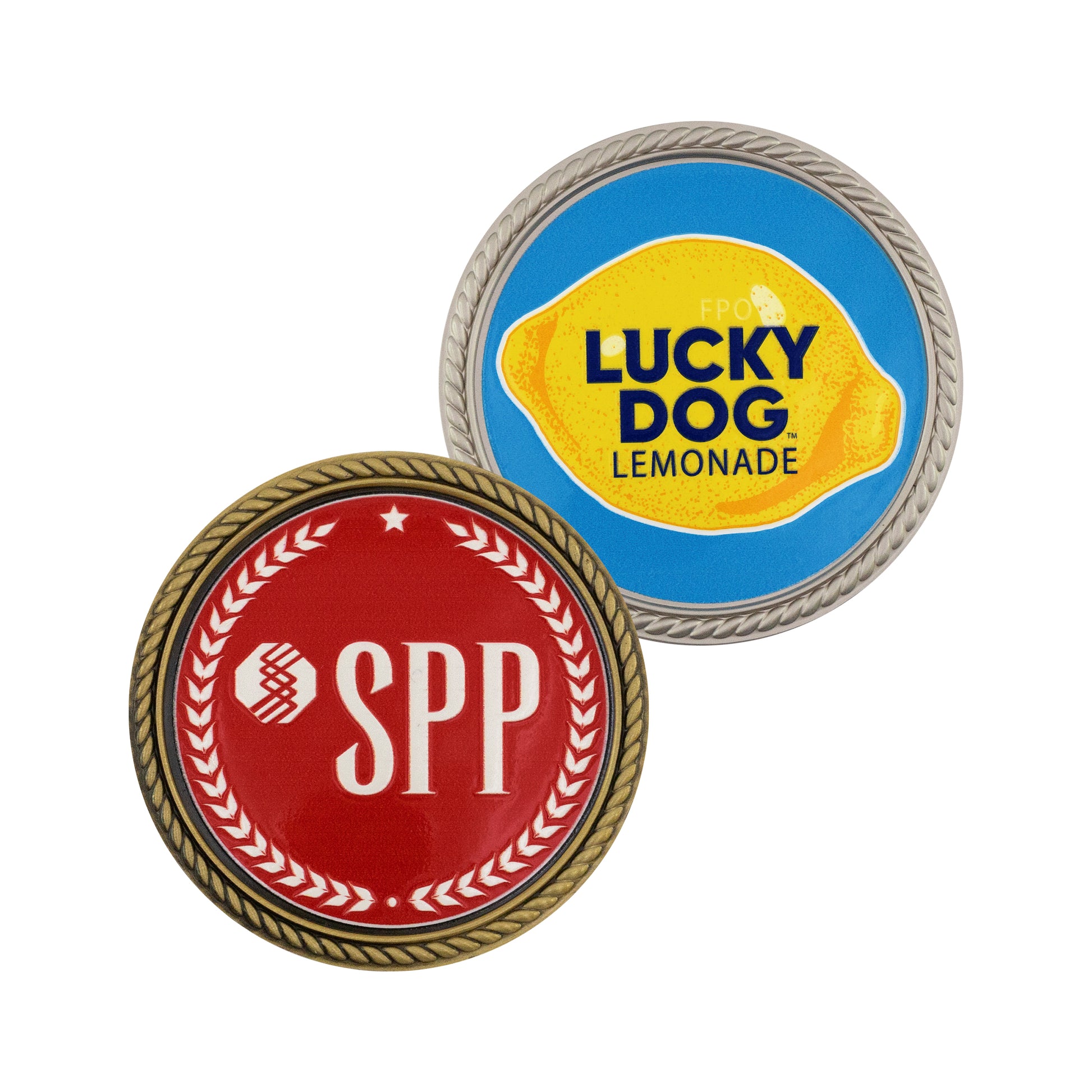 1.75" Speed Challenge Coin Rope Border w/ 3D Texture Print