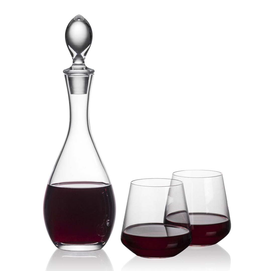 Malvern Decanter & Cannes Stemless Wine