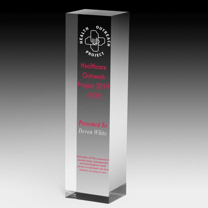 Monument Obelisk Award - 7 1/2" 4-Color Process