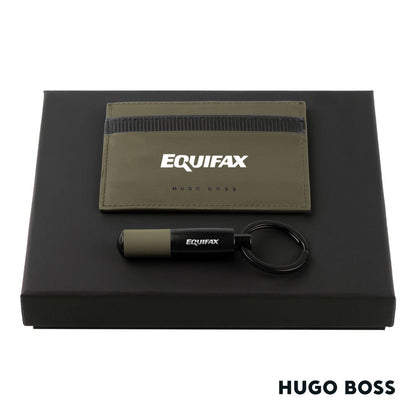 Hugo Boss® Matrix Card Holder/Gear Matrix Key Ring