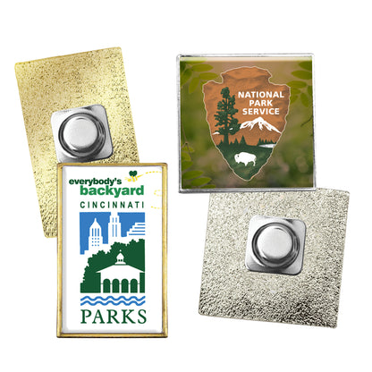 Speed Dome Magnet Lapel Pins - 6 Day Production