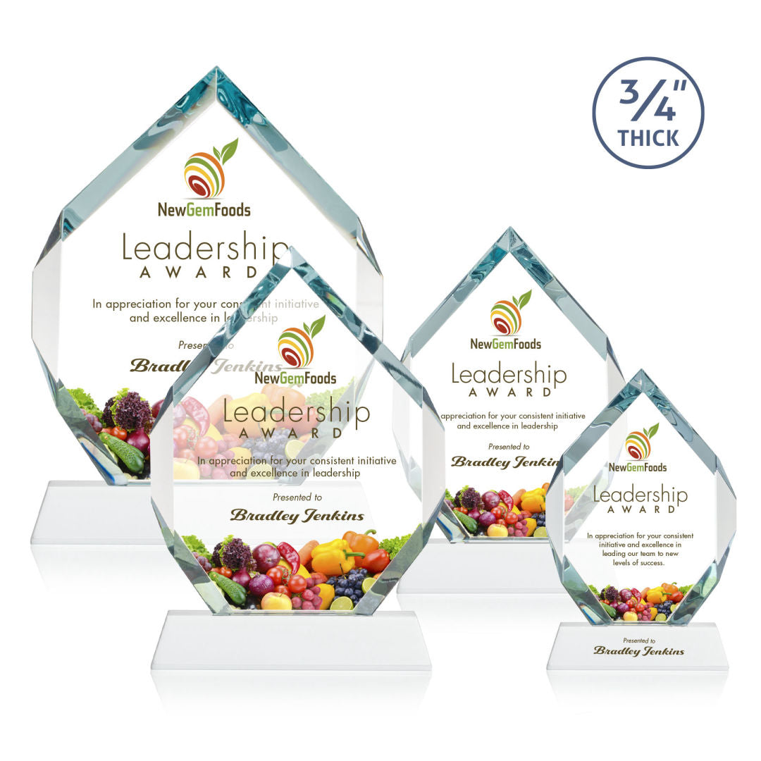 Royal Diamond VividPrint™ Award on Newhaven - White