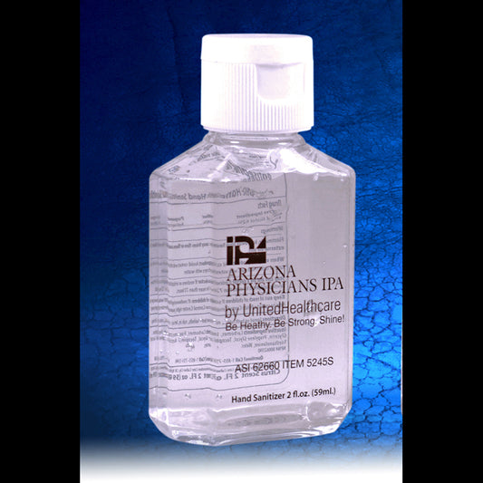 2.0 oz Hand Sanitizer Antibacterial Gel in Flip Top Squeeze Bottle (PhotoImage 4 Color)