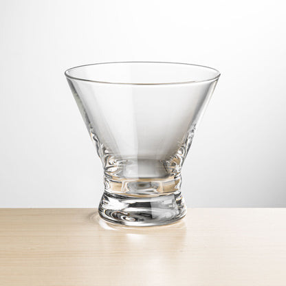 Rideau Stemless Martini - Deep Etch
