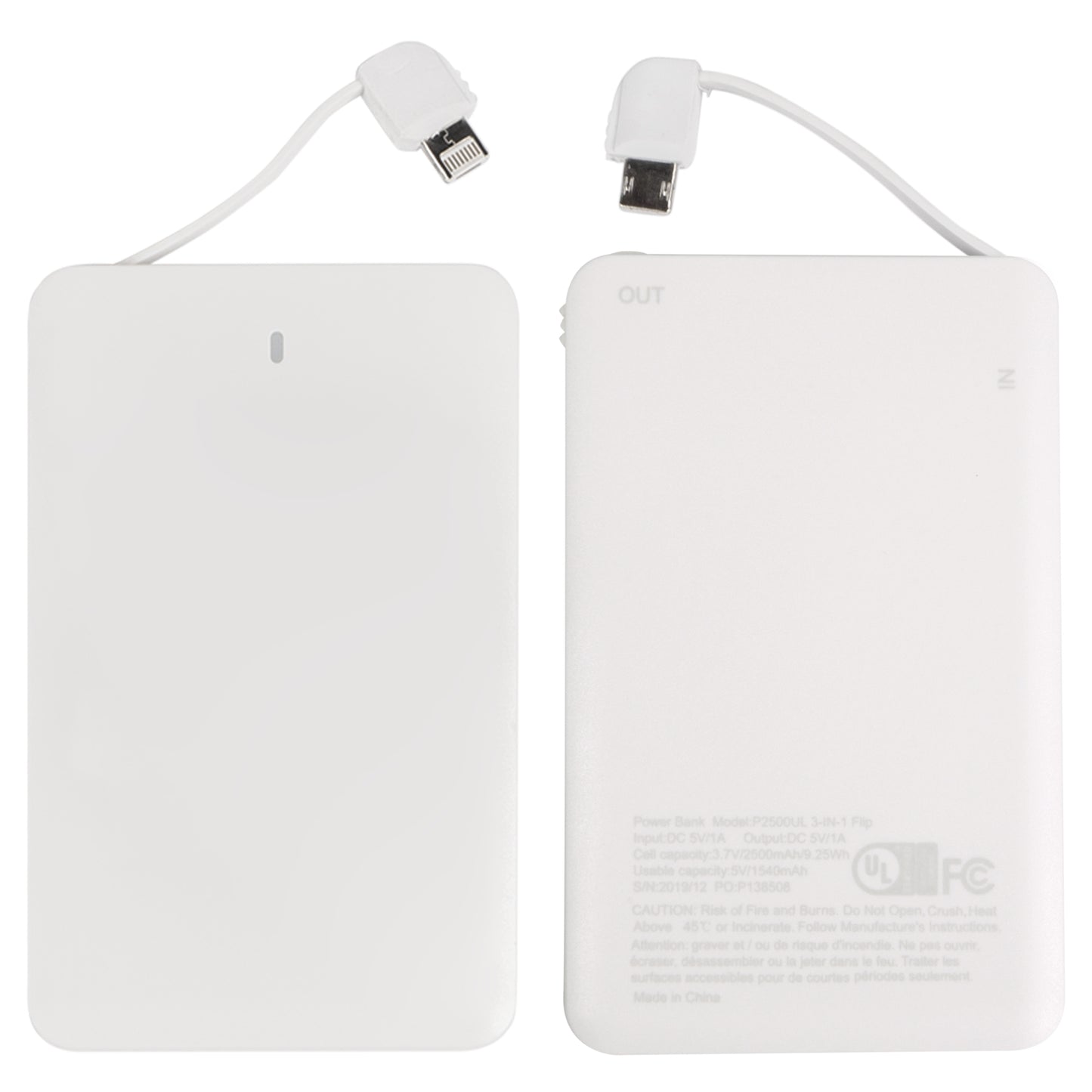 iTwist 2,500mAh UL 3-in-1 Power Bank