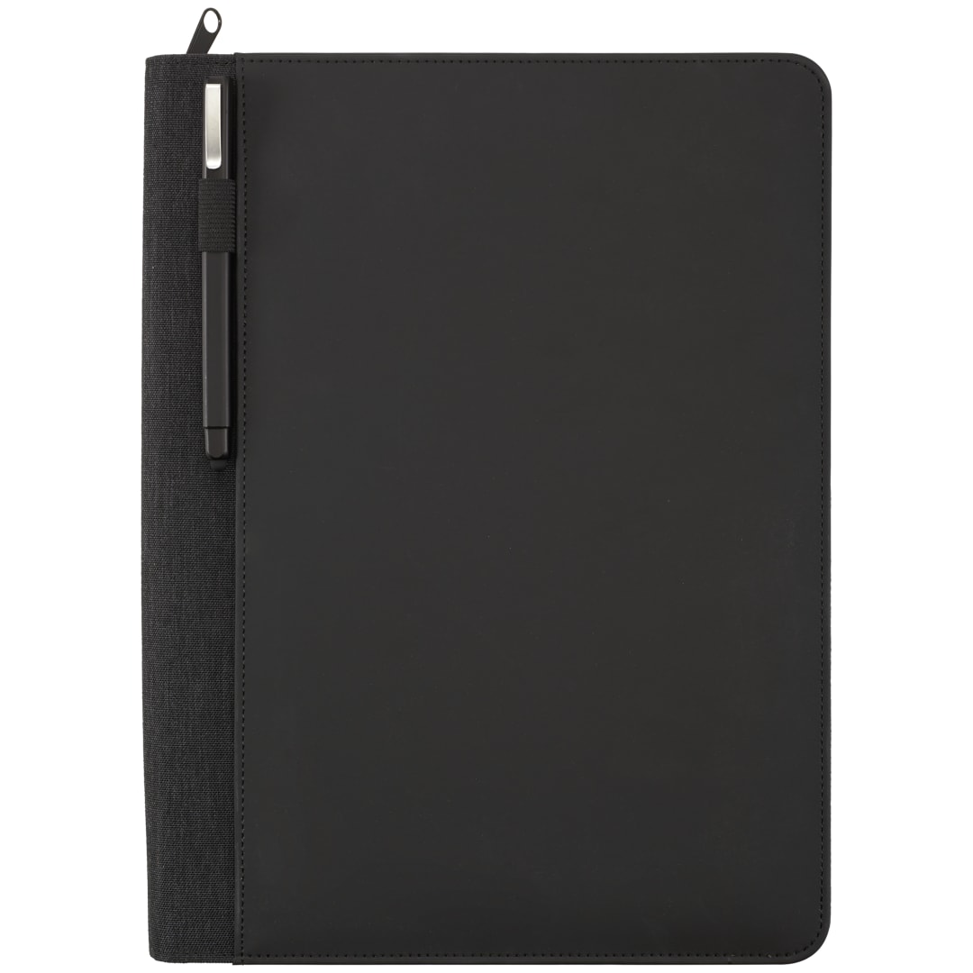 FSC® Mix Vienna Heathered Zippered Padfolio