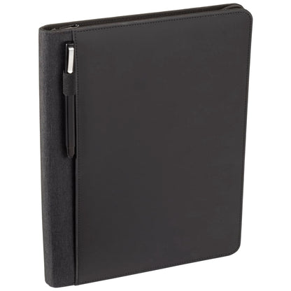 FSC® Mix Vienna Heathered Zippered Padfolio