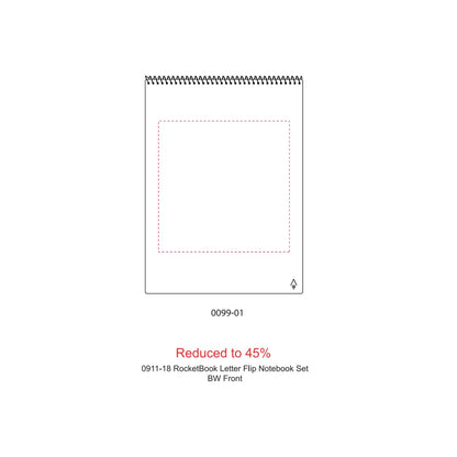 Black Rocketbook Letter Flip Notebook Set