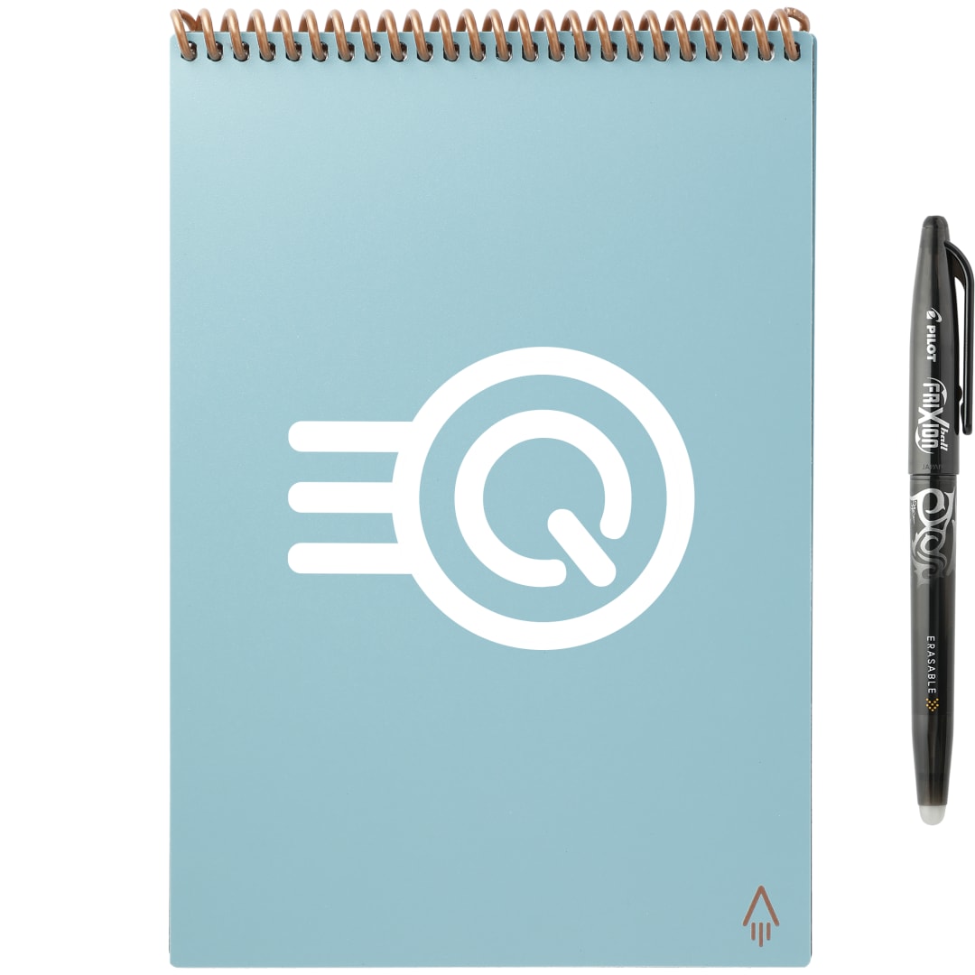 Front View of Blue Rocketbook Executive Flip Notebook Set