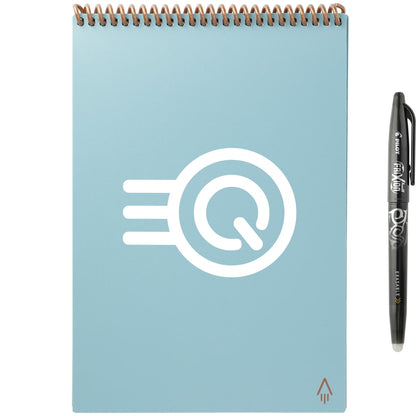Front View of Blue Rocketbook Executive Flip Notebook Set