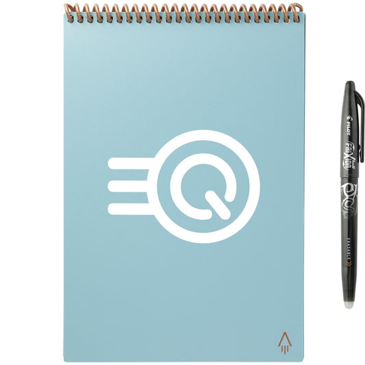 Front View of Blue Rocketbook Executive Flip Notebook Set