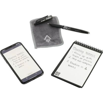 Front View of Black Rocketbook Mini Notebook Set