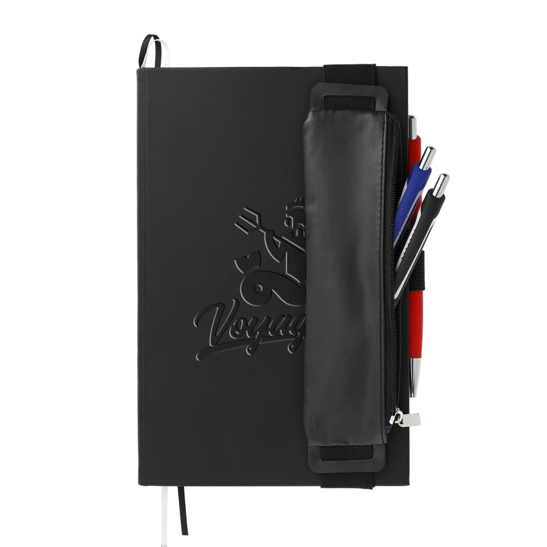Front View of Black 5.5" x 8.5" FUNCTION Bulleting Notebook Bundle Set