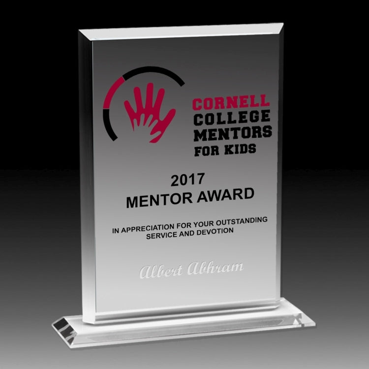 Laser Engraved Acrylic Billboard Award - 8 1/4"