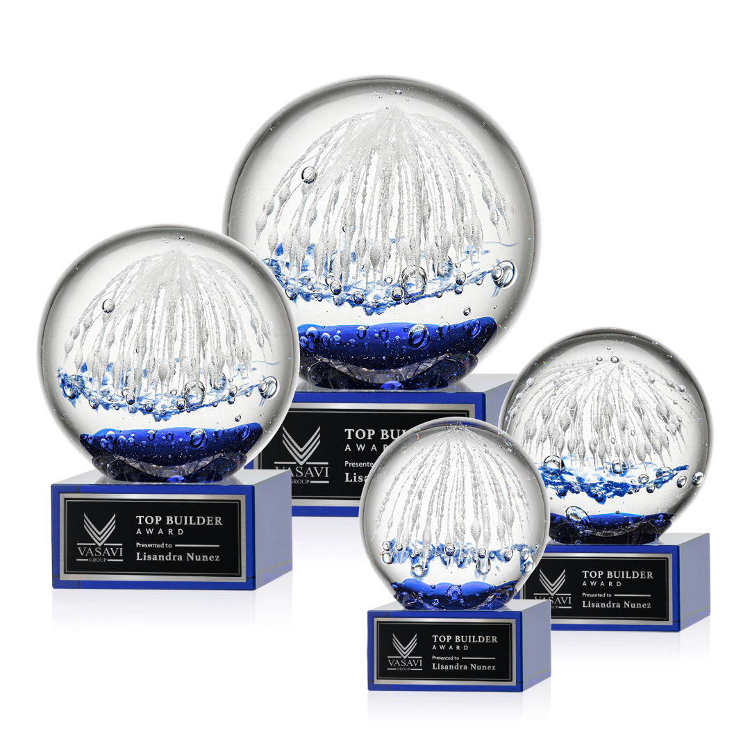 Starburst Award on Hancock Base - Blue