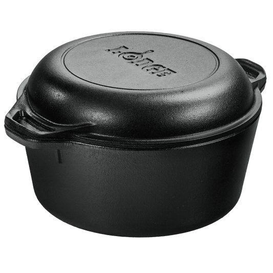 Lodge® 5 Qt Cast Iron Double Dutch Oven