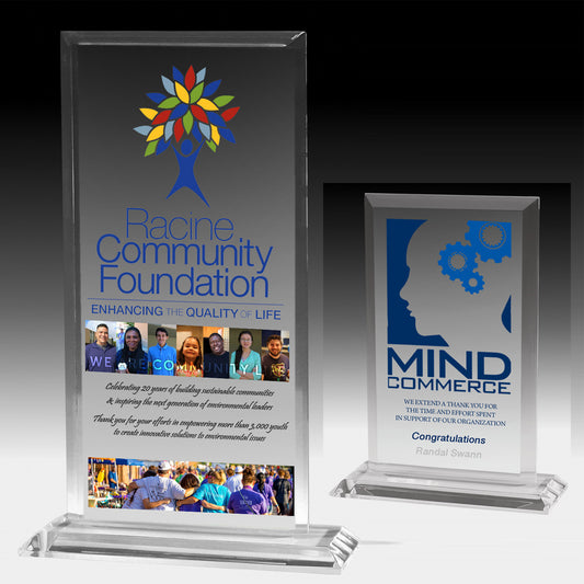 Slim Line Billboard Award w/4-Color Process (4 3/4"x 8")