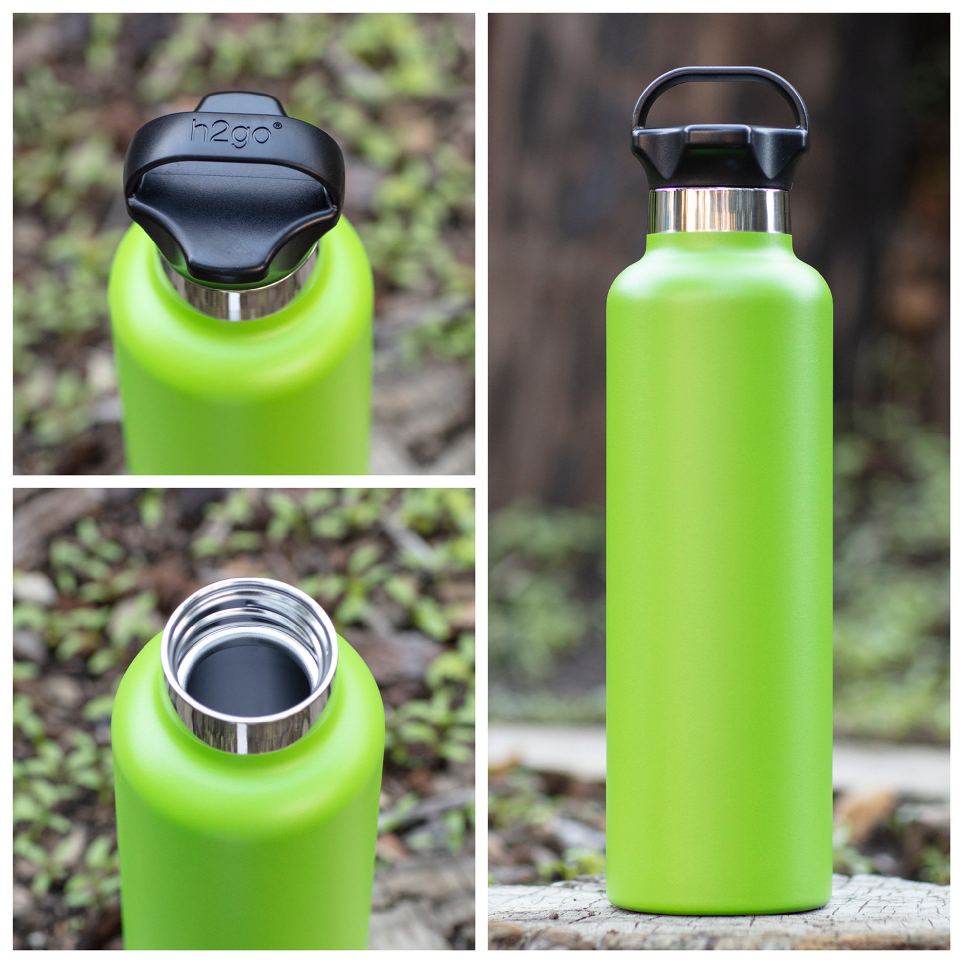 24 oz h2go ascent - powder