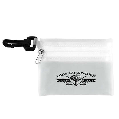 "FAIRWAY 12" 12 Piece Healthy Living Sun Kit Components inserted into Translucent Zipper Pack with C