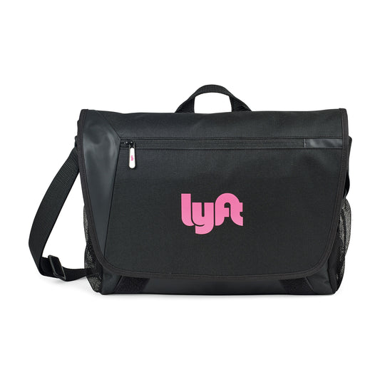 Black Sawyer Laptop Messenger Bag