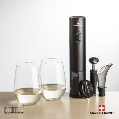 Swiss Force® Opener Set & RIEDEL Stemless Wine