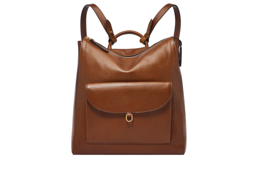 Fossil Parker Leather Backpack - Brown