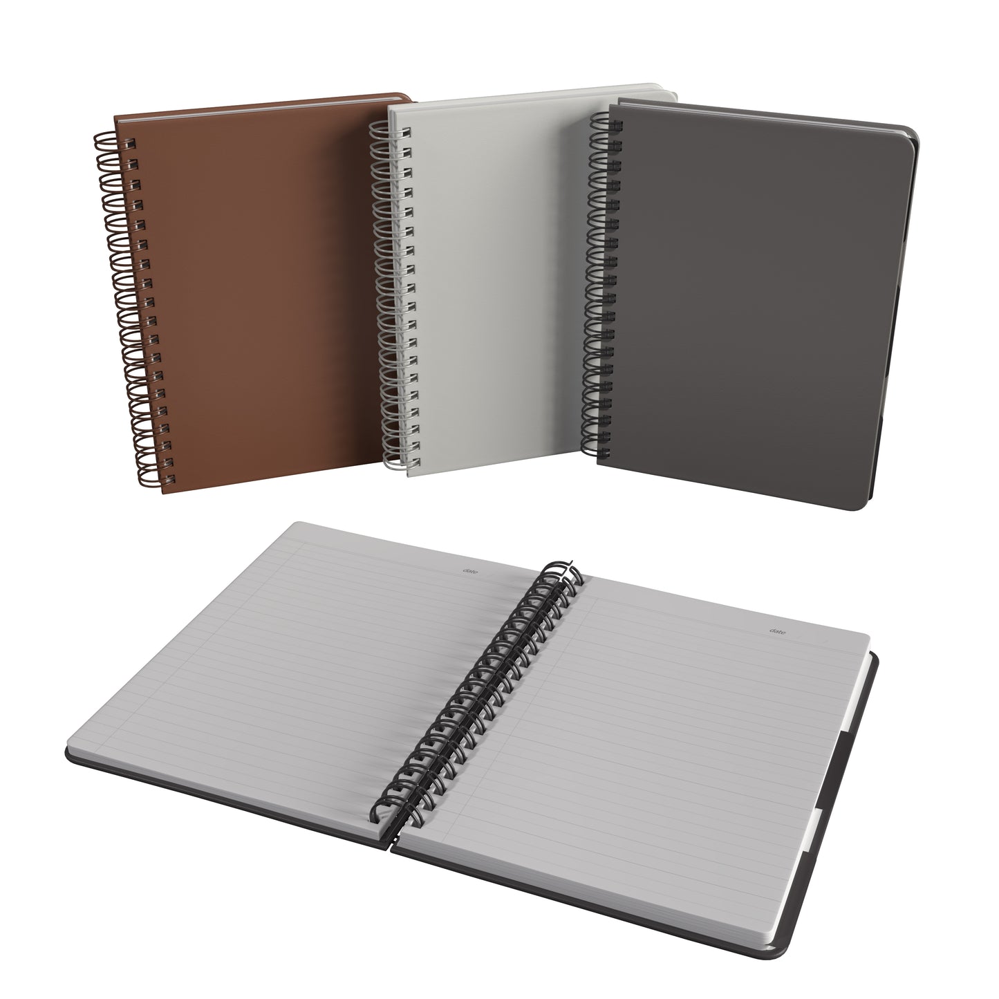 Aspen hard cover spiral journal