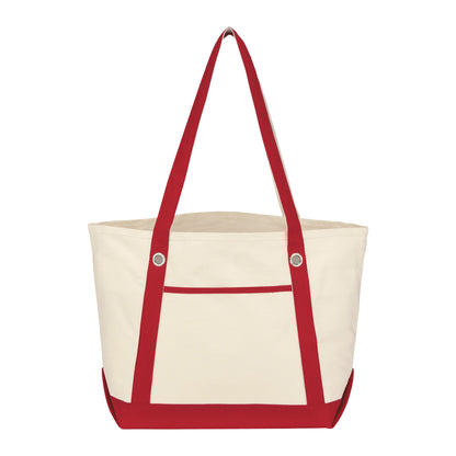 Medium Cotton Canvas Sailing Tote Bag