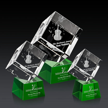 Burrill 3D Award on Robson Base - Green