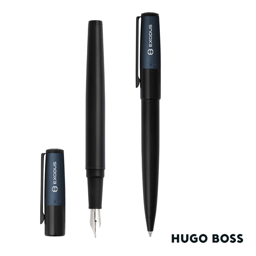Hugo Boss® Gear Minimal Ballpoint Pen & Fountain Pen Set