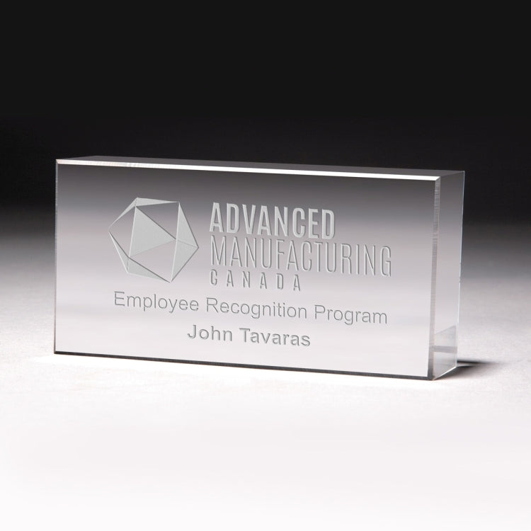 Laser Engraved The Cube Award(2 1/2"x 5"x 1")