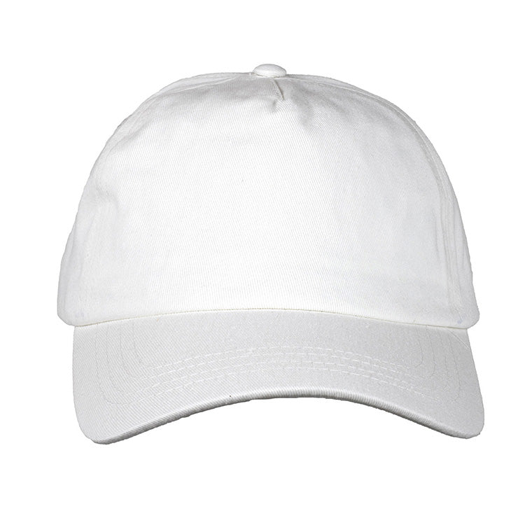 “CAMPBELL” 5-Panel “Dad” Hat with Tuck Strap & Slide Buckle Adjuster
