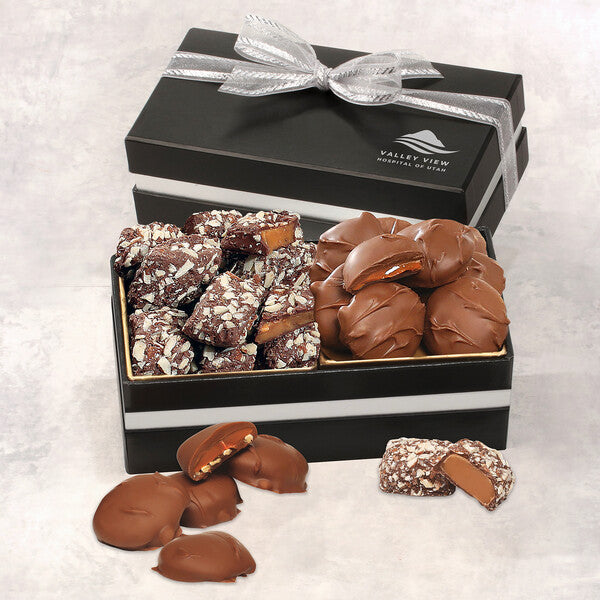 Double Delights with Caramel Pecan Clusters and English Butter Toffee