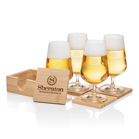 Bamboo Coaster Gift Set - Breckland